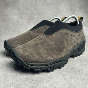 Merrell Womens Winter Moc 3 Gunsmoke Suede Leather Slip On Lugged Tread Sz 9